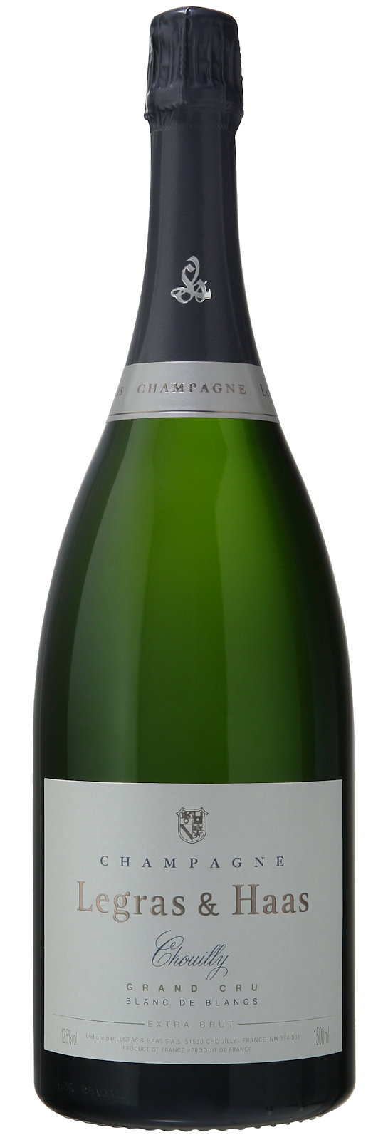 1,5l Legras & Haas Blanc de Blancs Grand Cru Extra Brut Magnum, Champagner